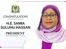 Her Excellency Samia Suluhu Hassan as 6th President of the United Republic of Tanzania